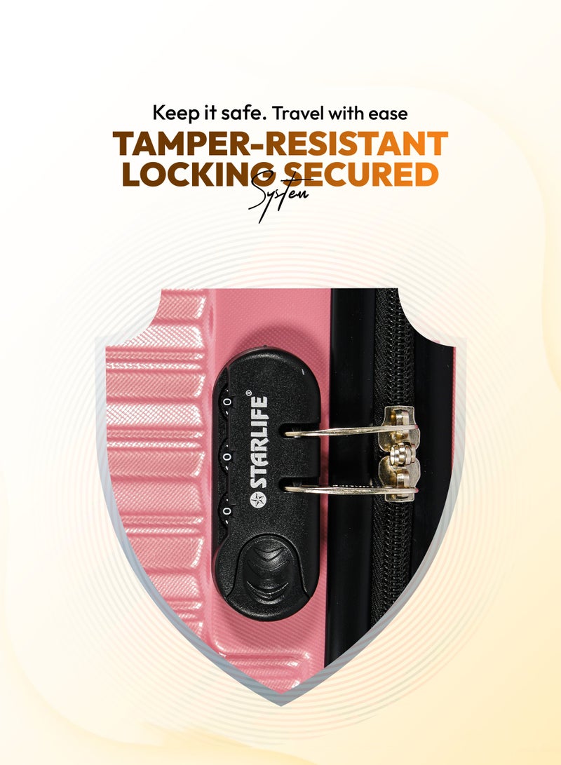 STARLIFE Suitcase Set of 4 PCS ABS Hardside Travel Luggage Bag - Image 4