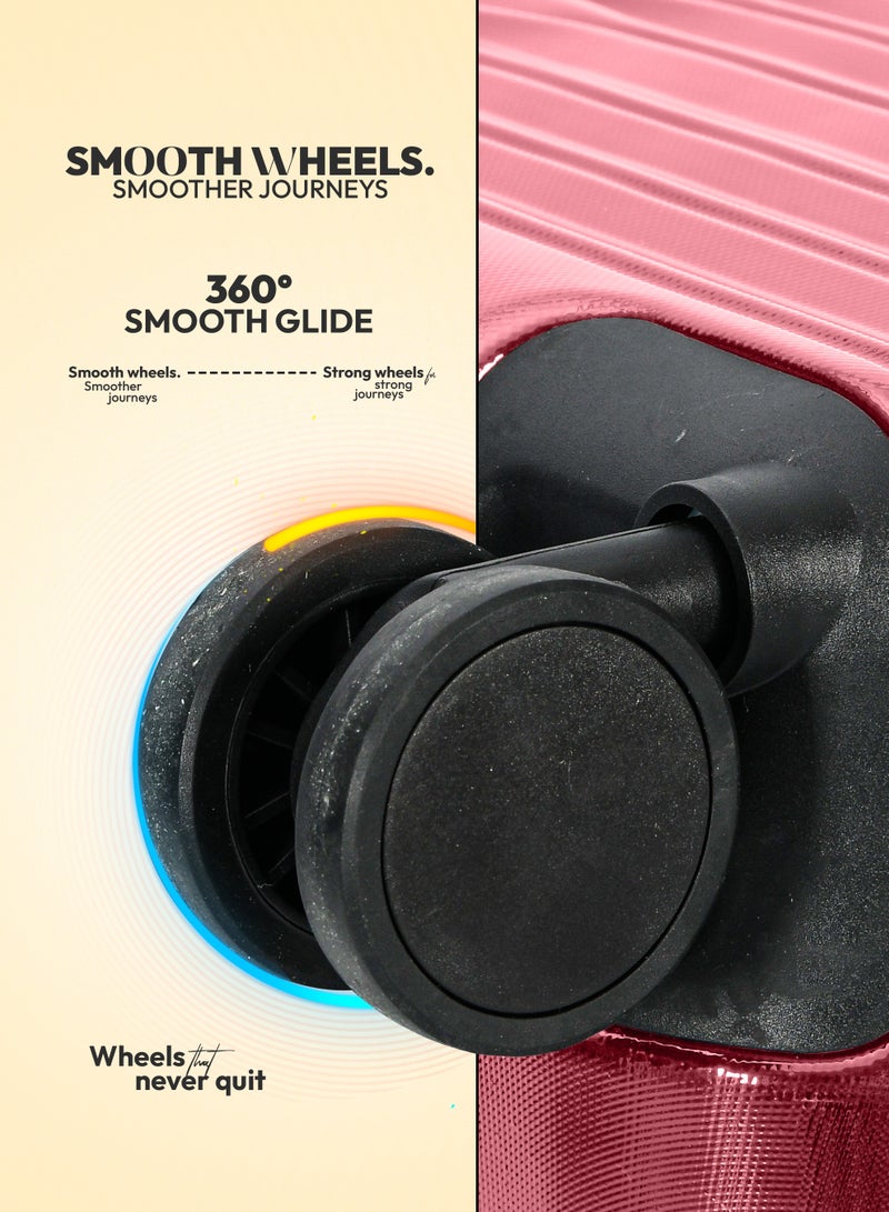 STARLIFE Suitcase Set of 4 PCS ABS Hardside Travel Luggage Bag - Image 5