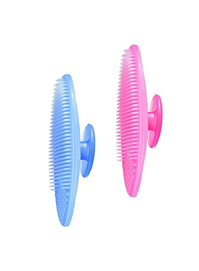 Tekzie Silicone Soft Facial Cleansing Brush Scrubbers (Pack of 2) (Any One Color Will Be Sent You as Per Availability) - Image 1
