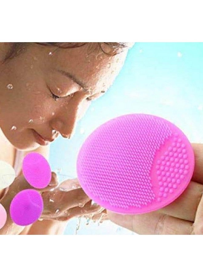 Tekzie Silicone Soft Facial Cleansing Brush Scrubbers (Pack of 2) (Any One Color Will Be Sent You as Per Availability) - Image 4