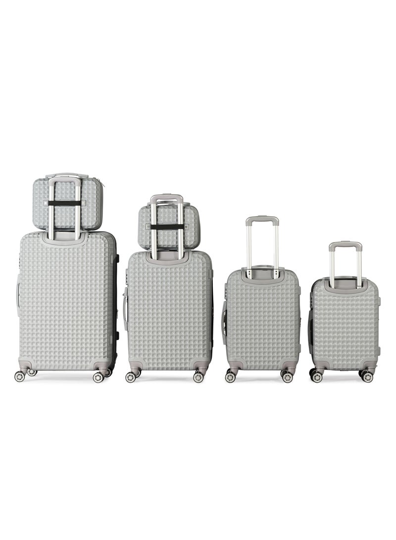 ماسلز بيتروناس -طقم شنط سفر 6 قطع مقاسات (12",14",18",20",24",28" ) (فضي)  - Image 2