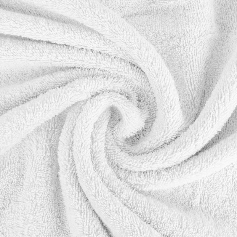 100% Cotton Terry Unisex Adult Bathrobe - Super Soft and Highly Absorbent Ideal for Everyday e - with Shawl collar White,One Size - Image 5