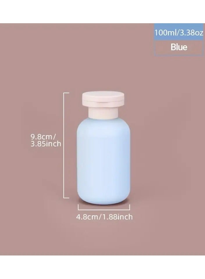 Rozino 3pcs of three color combinations 3.38oz travel shampoo bottles, refillable flip-top squeeze toiletry bottles, portable leak-proof travel shampoo and conditioner bottles in girl pink, sky blue, and avocado green 100 ML - Image 4