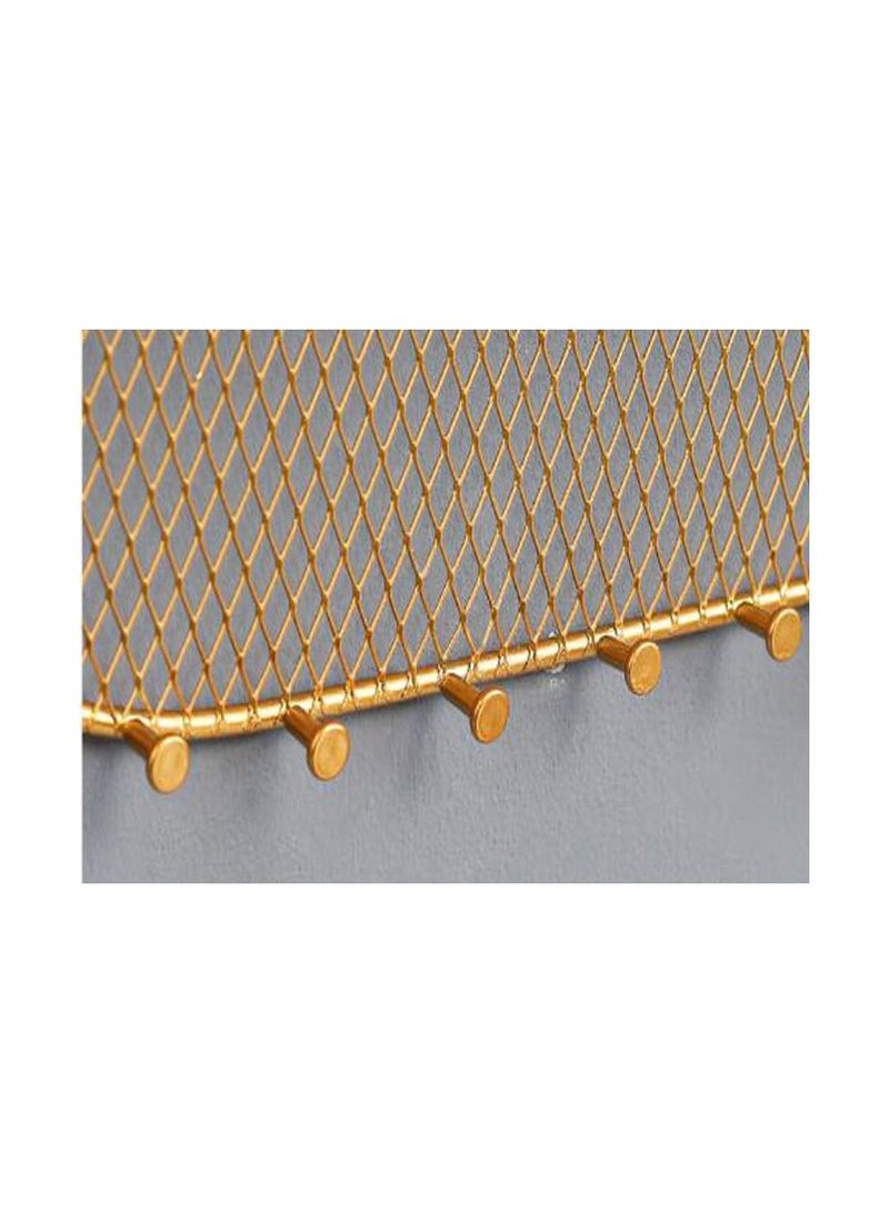 1pc Nordic Light Luxury Golden Iron Wall Jewelries Organizer - Image 4
