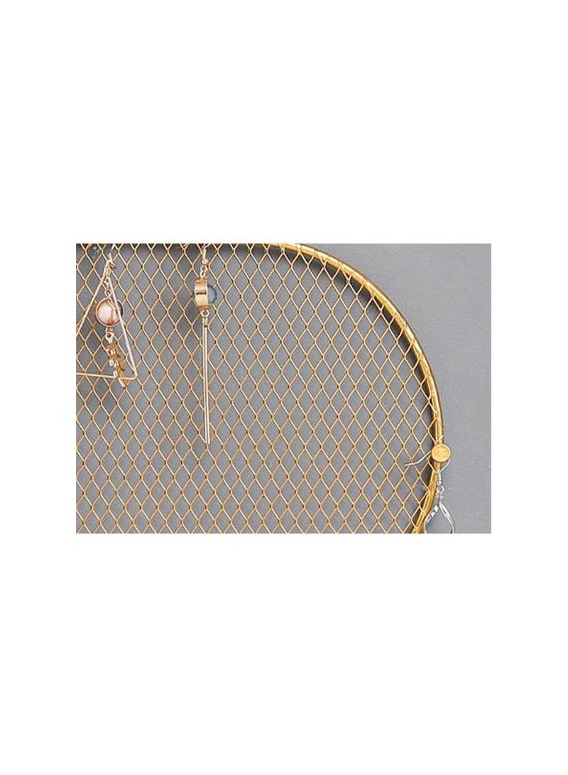 1pc Nordic Light Luxury Golden Iron Wall Jewelries Organizer - Image 3