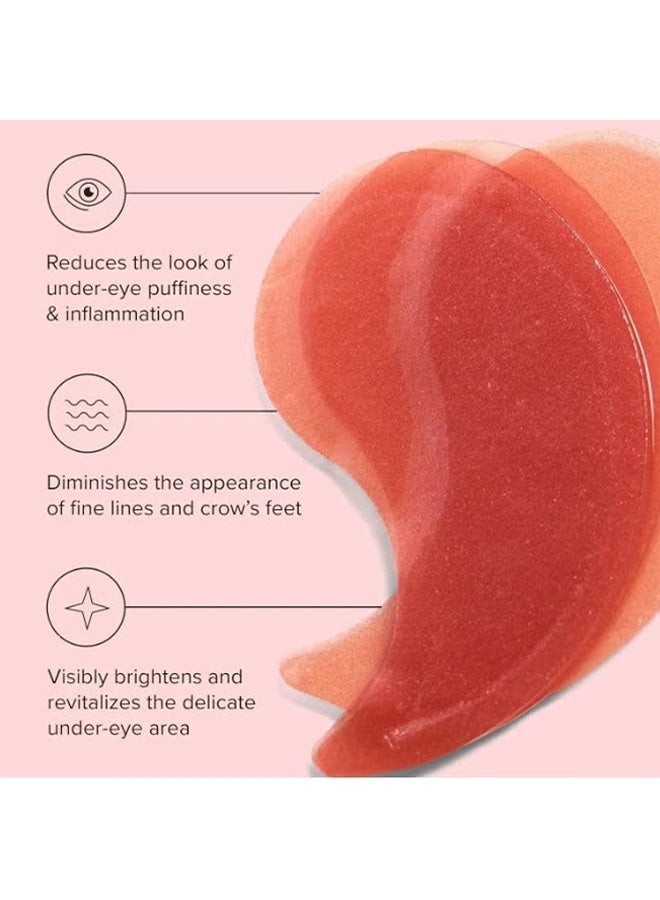 Tuesday Brightening Caffeine Eyemasks,Caffeine Eye Patches for Dark Circles & Puffiness , Hydrating Under Eye Mask with Hyaluronic Acid & Niacinamide ,Reduce Fine Lines & Brighten Tired Eyes - 60 pcs - Image 4