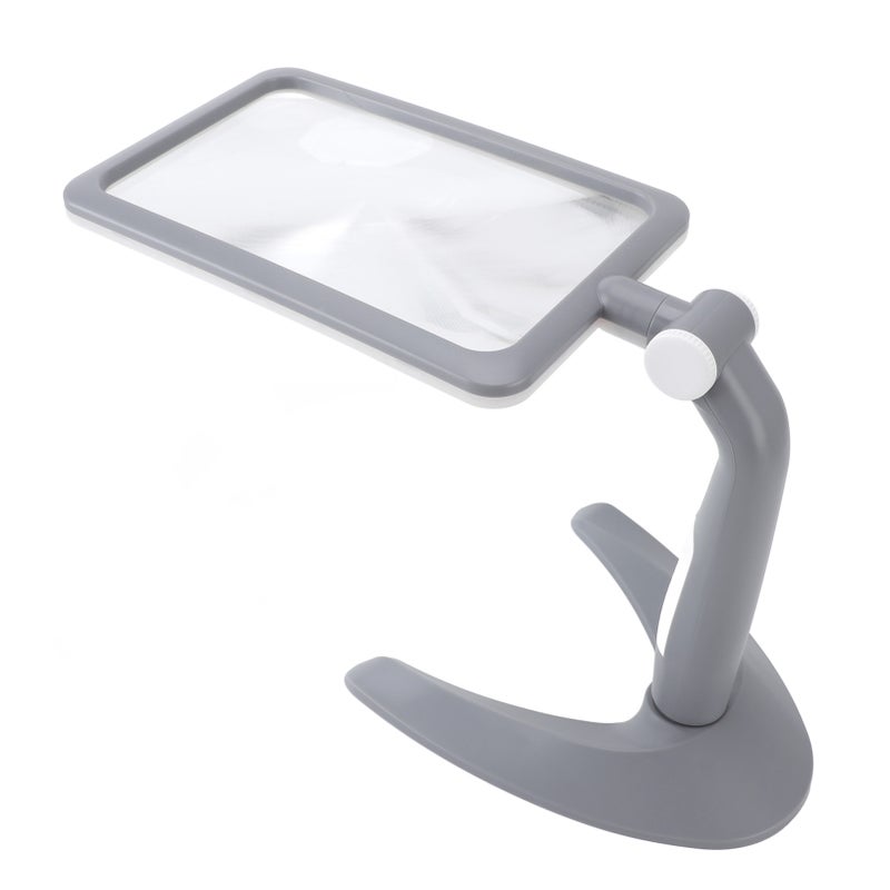 Magnifying Glass with Light Stand 48 LEDs 2.5X Rotating 3 Color Temp Adjustable Magnifier for Reading Seniors Low Vision Black - Image 2