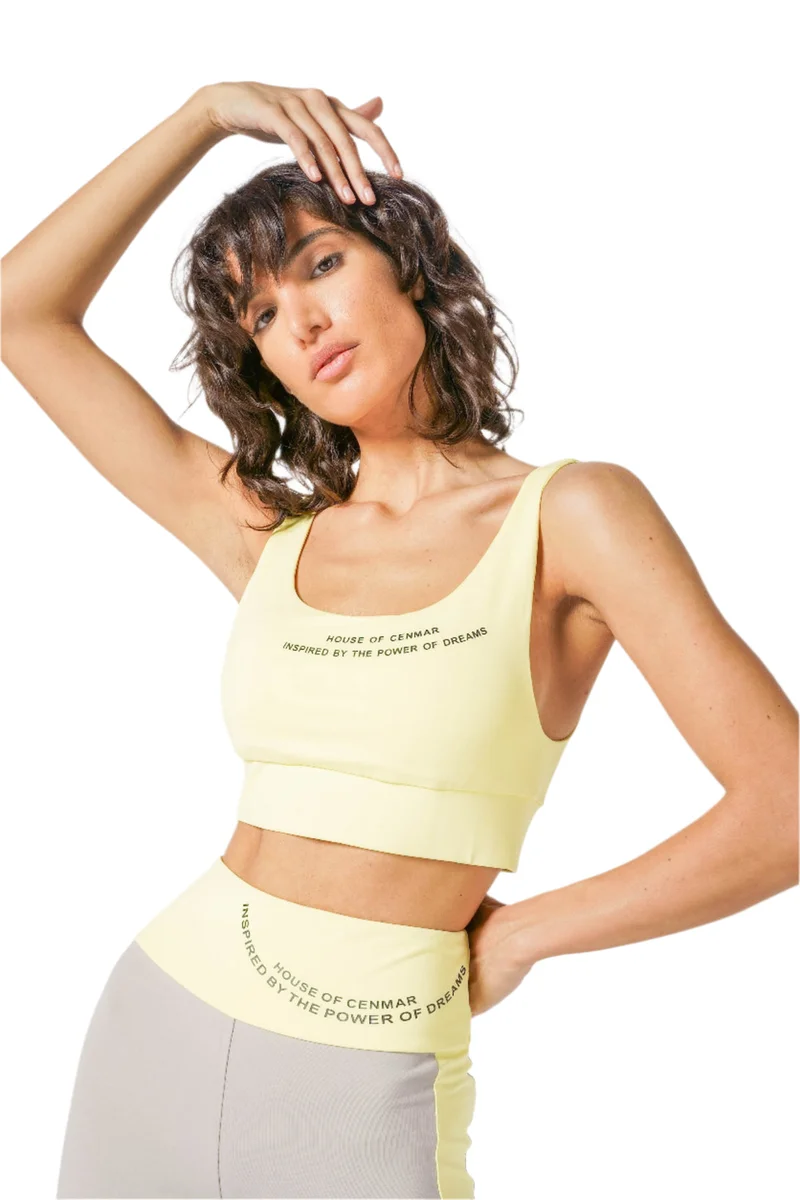 هاوس اوف سينمار Yellow Women'S Activewear Bra