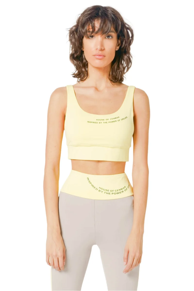 هاوس اوف سينمار Yellow Women's Activewear Bra