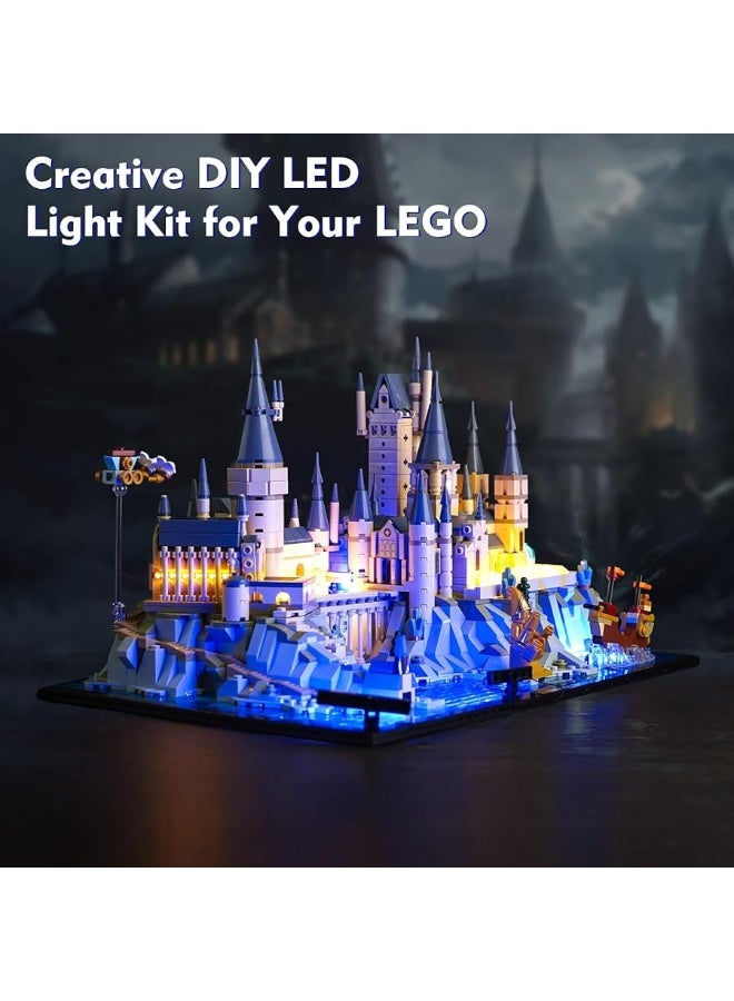 Vonado VONADO Updated LED Light Kit for Lego Hogwarts Castle and Grounds 76419, Creative Lighting Set Accessories Compatible with Lego 76419 Building Set (Lights Only, No Models)  - Image 1