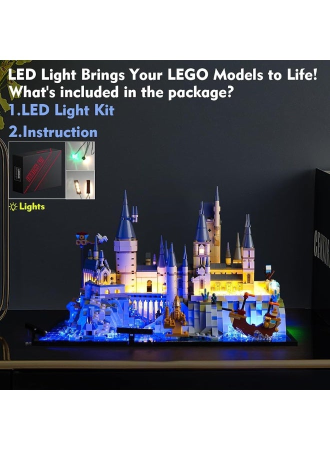 Vonado VONADO Updated LED Light Kit for Lego Hogwarts Castle and Grounds 76419, Creative Lighting Set Accessories Compatible with Lego 76419 Building Set (Lights Only, No Models)  - Image 4