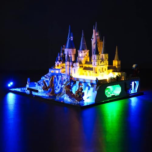 Vonado مجموعة إضاءة LED المحدثة من فوندوا لقلعة هوجوورتس وأراضيها 76419، مجموعة إضاءة إبداعية ملحقات متوافقة مع مجموعة بناء ليغو 76419 (أضواء فقط، بدون نماذج) - Image 5