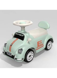 MG Kids Ride-On Car Scooter | Push Ride Toy for 1 to 5 Years | Under-Seat Storage | Music & Lights | Sturdy Wheels- White & Green  - Image 1
