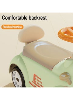 MG Kids Ride-On Car Scooter | Push Ride Toy for 1 to 5 Years | Under-Seat Storage | Music & Lights | Sturdy Wheels- White & Green  - Image 4