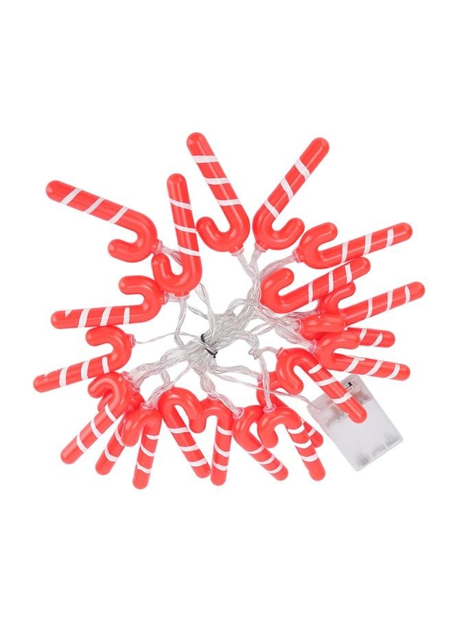 NIBEMINENT 9.8ft 20LED Christmas Candy Cane String Lights J Shape LED String Lights for Room Decoration Holiday Festival  - Image 2