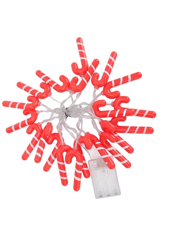 NIBEMINENT 9.8ft 20LED Christmas Candy Cane String Lights J Shape LED String Lights for Room Decoration Holiday Festival  - Image 1