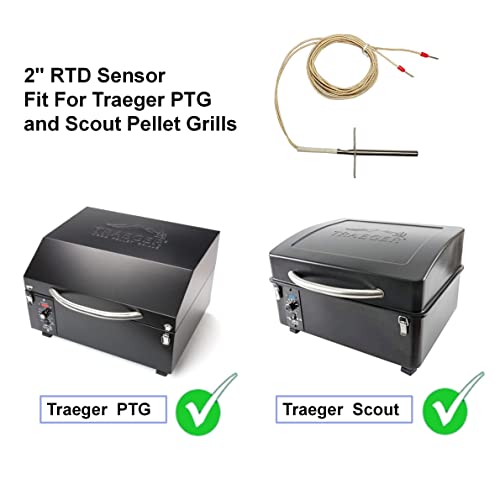 WAITCOOK 2 inch Rtd Temperature Sensor Replacement Parts KIT0225 for Traeger PTG & Scout Portable Pellet Grill - Image 5