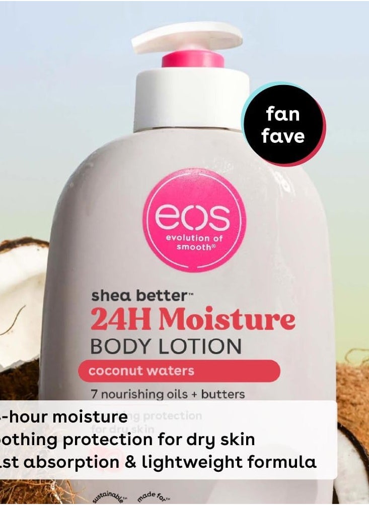 EOS - EOS Eos Shea Better Body Lotion - Coconut Waters | 16 Oz | 1 Pack, Coconut Waters, 16 ounces - Image 1