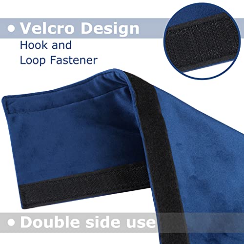 Daixers 3PCS Refrigerator Door Handle Covers Kitchen Decor Keep Appliance Clean Anti-Static Stains for Fridge Dishwashers Velvet (Blue) - Image 4