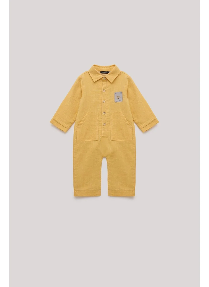 Gb Baby Bg Store Boy Mustard Overalls