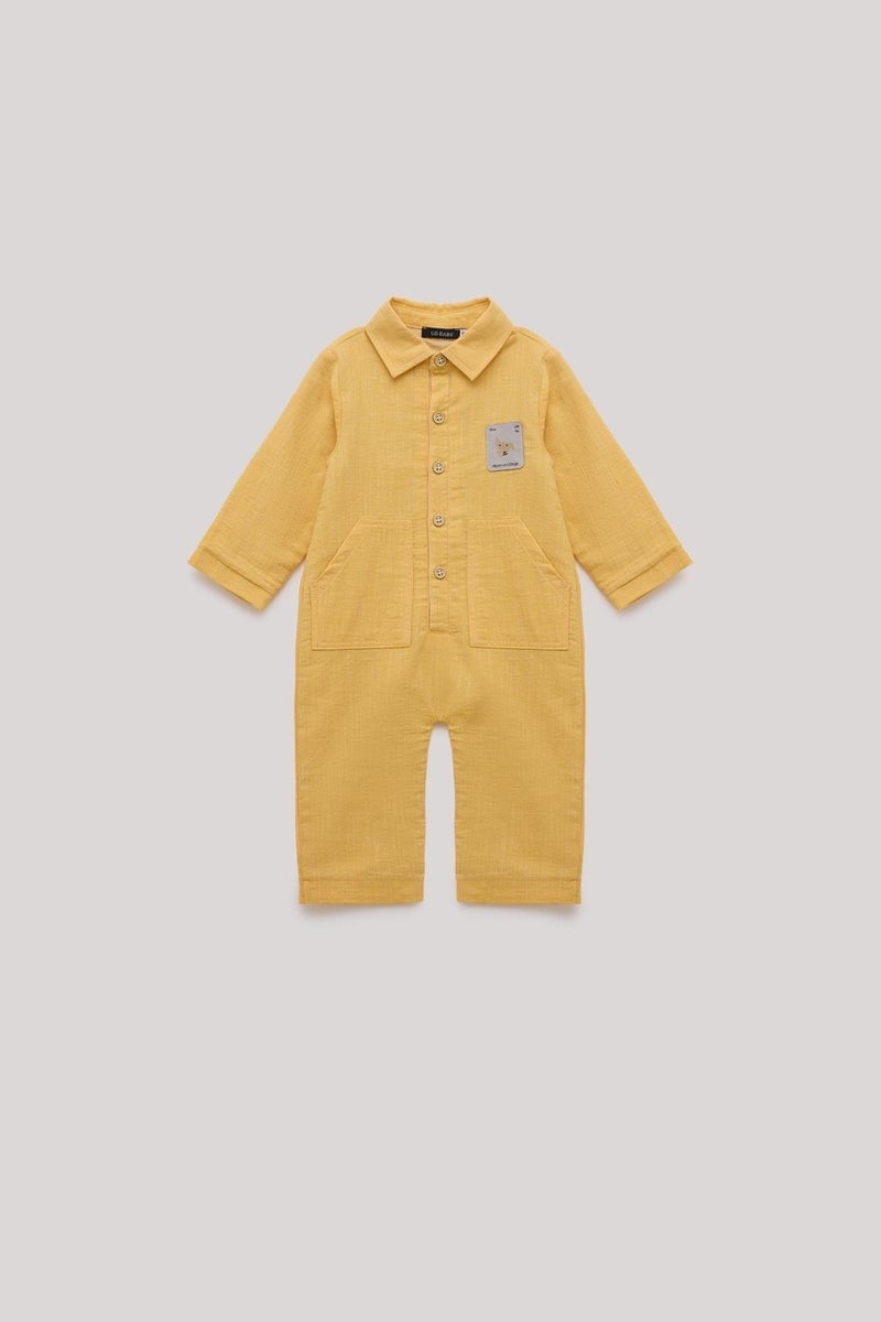 GB Baby Bg Store Boy Mustard Overalls  - Image 1