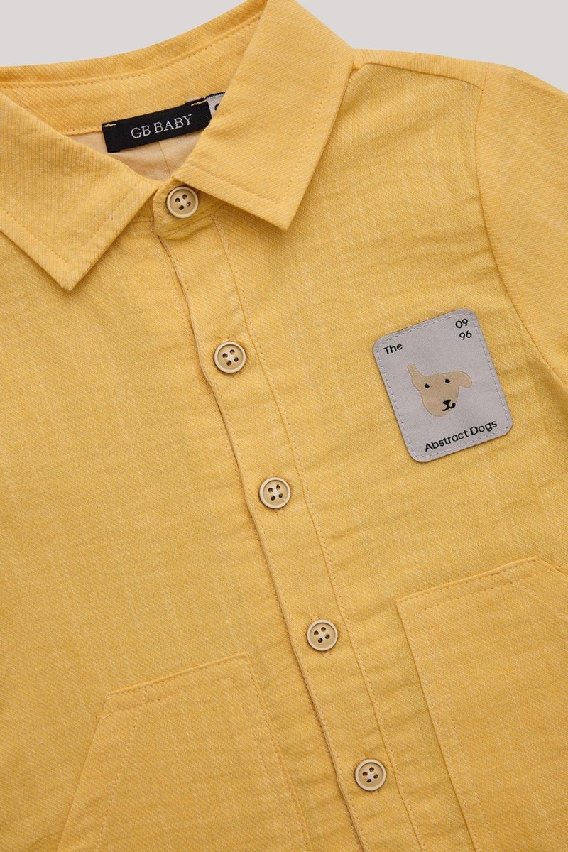 GB Baby Bg Store Boy Mustard Overalls  - Image 3