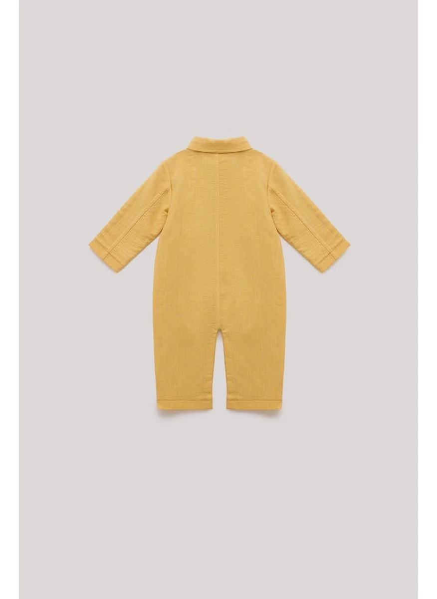 Gb Baby Bg Store Boy Mustard Overalls