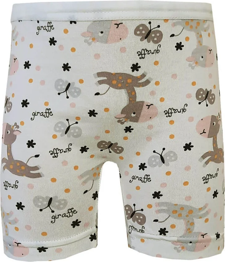 هيبسين راكيب Rival to All 12LI Girl's Long Boxer Cotton Lycra Printed Colorful