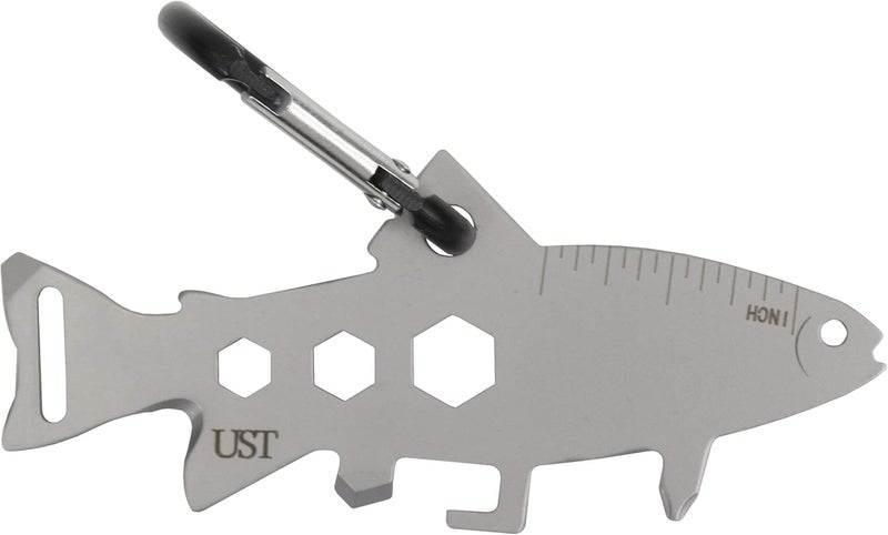 UST Tool-a-Long Multi-Tool Carabiners with Durable, Compact Stainless Steel Construction for Hiking, Kayaking, Camping, Travel and Outdoor Survival - Image 1