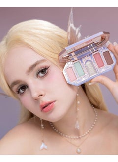 Flower Knows Moonlight Mermaid Five-Color Jewelry Eyeshadow Palette 6.3g 03 Ocean Siren  - Image 3