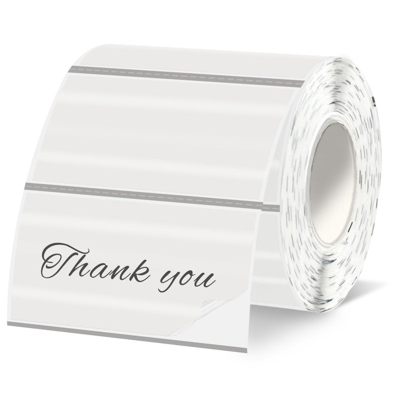 Starboling 2x1 Clear Thermal Labels,Address Barcode Self-Adhesive Thermal Printer Stickers for Logo Design,Name/Price Tag,Address - Image 1
