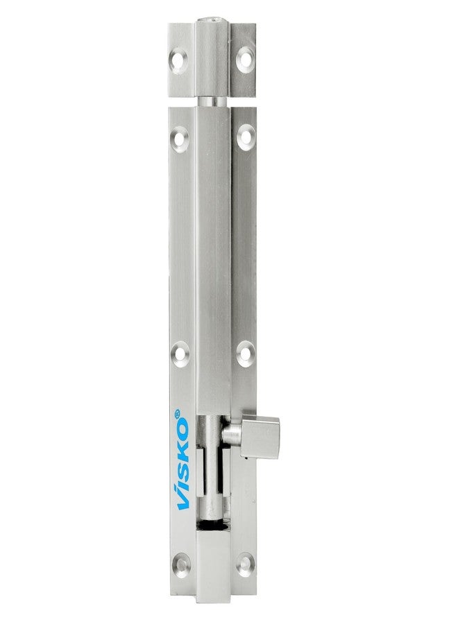 Visko Tools Visko 921 Tower Bolt Half Round 10 Mm(200Mm) Ambesador Series | 10 Pcs Set | Home and Offices Doors and Windows Tower Bolt | Silver Color | Combo Pack | - Image 2