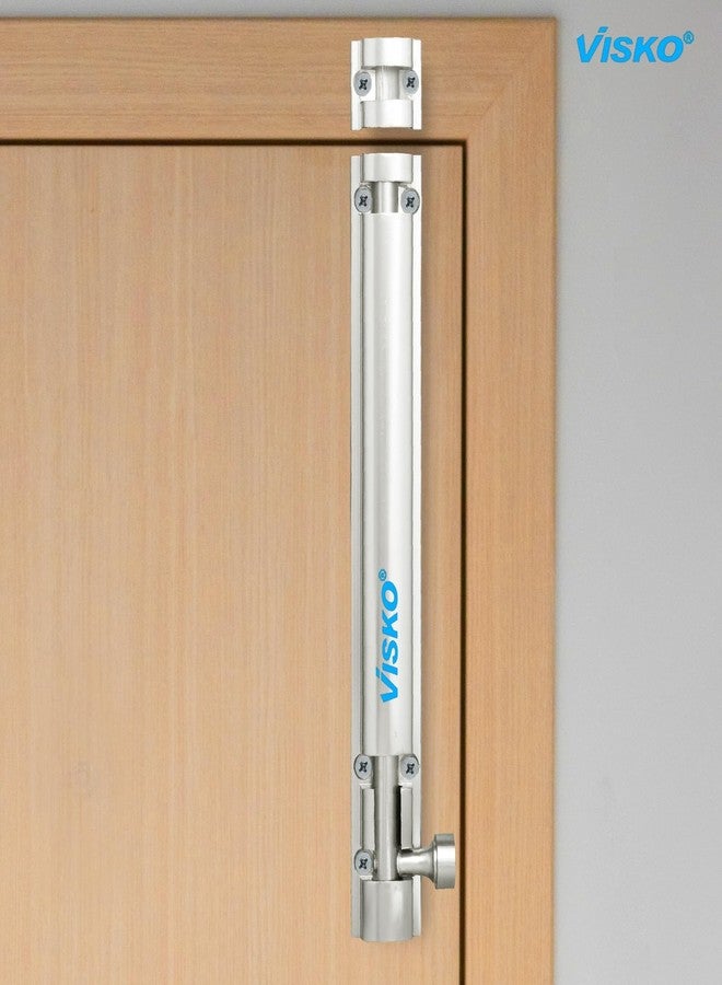 Visko Tools Visko 921 Tower Bolt Half Round 10 Mm(200Mm) Ambesador Series | 10 Pcs Set | Home and Offices Doors and Windows Tower Bolt | Silver Color | Combo Pack | - Image 4