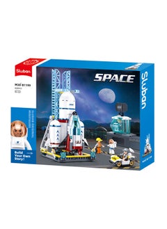 Sluban Space Series - Dream Launch Center Building Blocks 424 Pieces, With Minifigures, For Ages 6+ Years Old  - Image 1