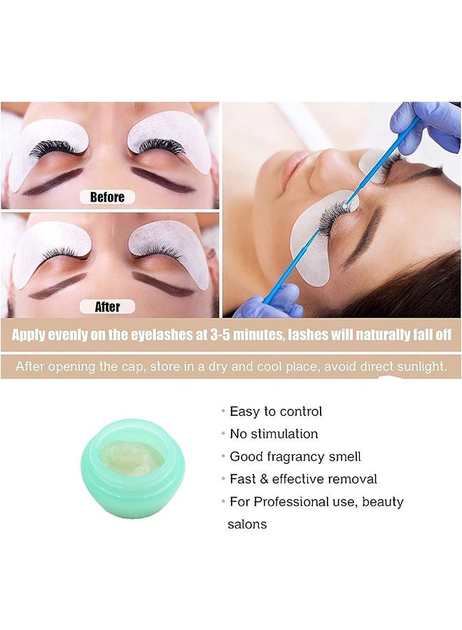 FUNMIX Eyelash Adhesive Remover Cream 5g, Eyelash Extension Remover, Portable Eyelashes Grafting and Eyelash Extension Glue Remover, Adhesive Gel Removing Cream - Image 2
