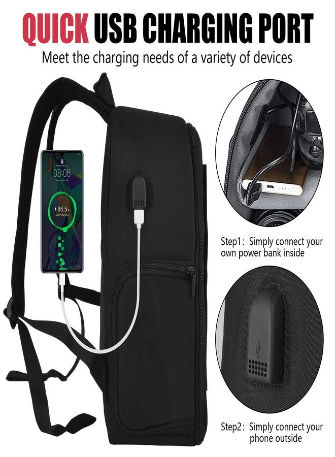 Cwatcun Camera Backpack Professional Camera Bag for Sony Canon Nikon SLR DSLR Mirrorless Camera and Lens Waterproof Camera Case with 14" Laptop Compartment, Tripod Strap Accessories (Ⅱ Small Grey) - Image 5