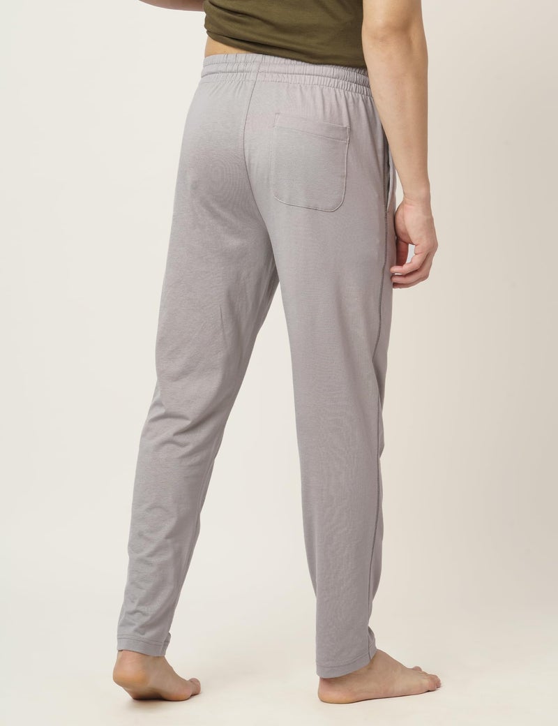 DAMENSCH Mens Regular Fit Statement Jersey Track Pants| Soft Prima Jersey Track Pant for Men-Pack of 1-Stone Grey-S - Image 4