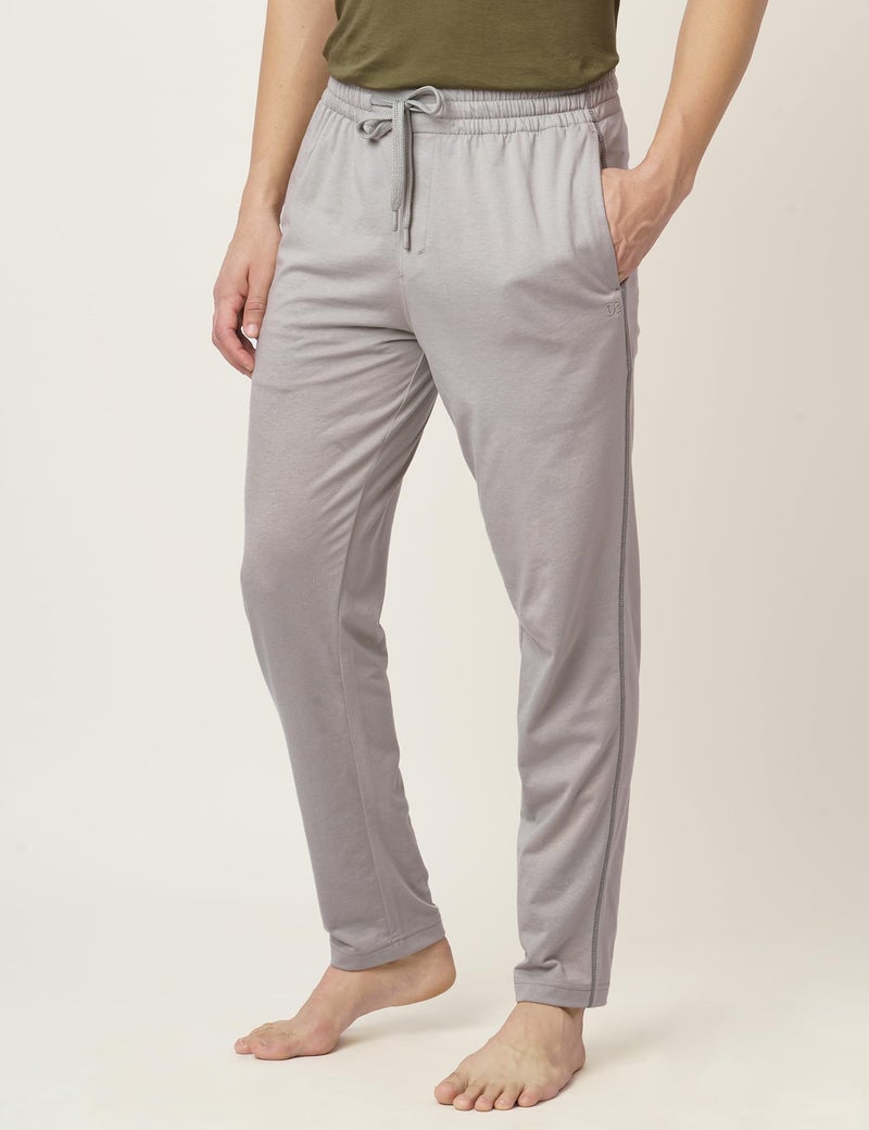 DAMENSCH Mens Regular Fit Statement Jersey Track Pants| Soft Prima Jersey Track Pant for Men-Pack of 1-Stone Grey-S - Image 5