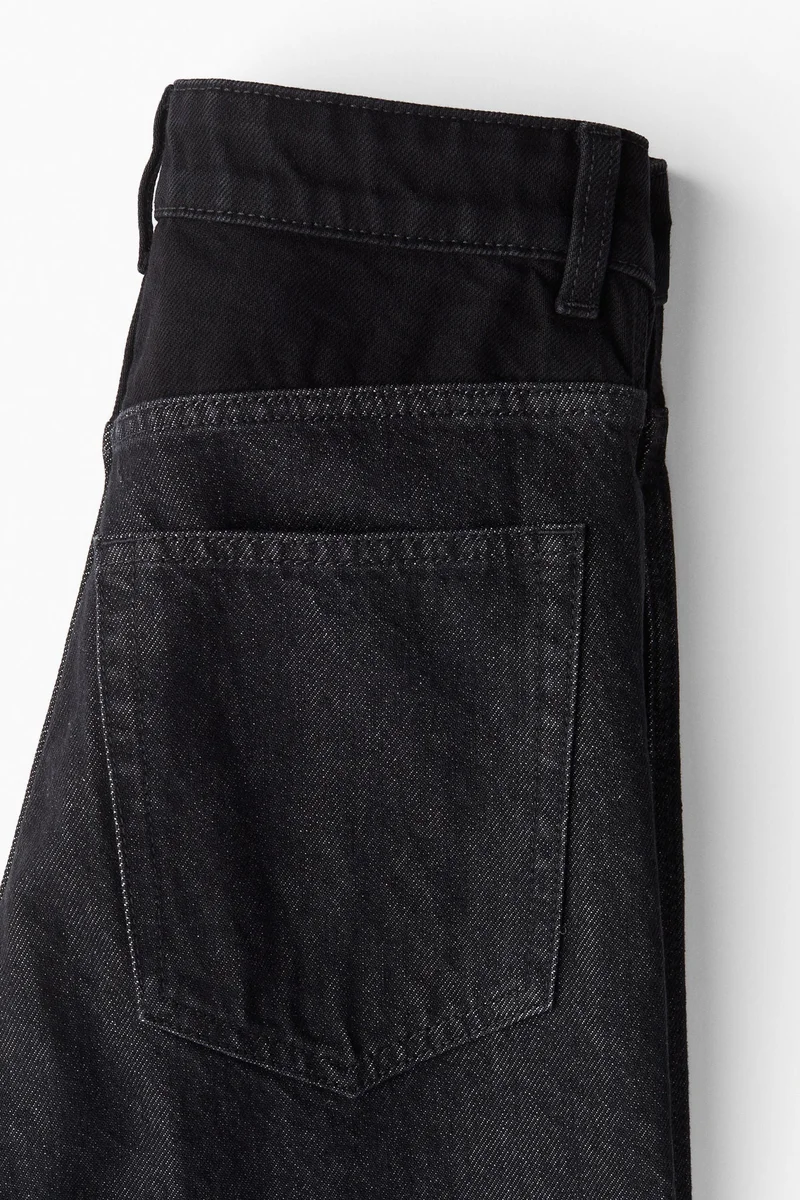 H&M Two-toned wide-leg jeans