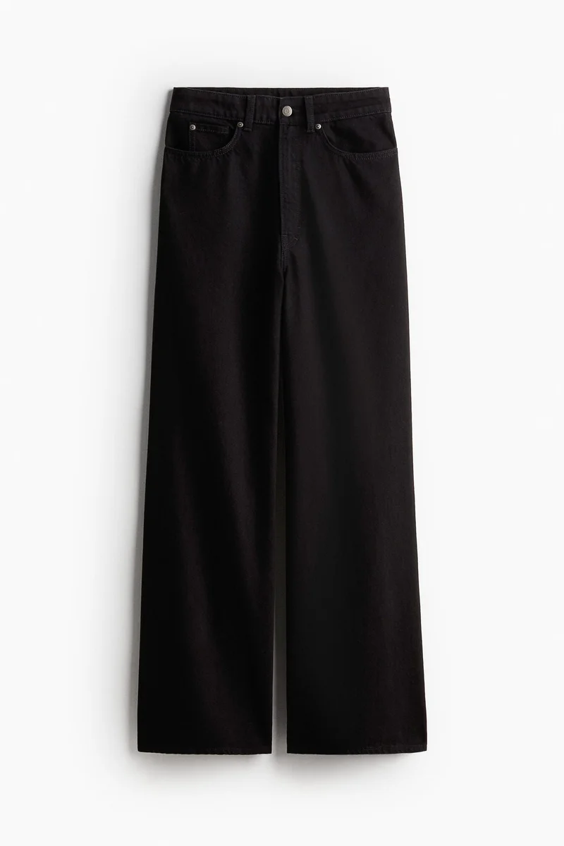H&M Two-toned wide-leg jeans
