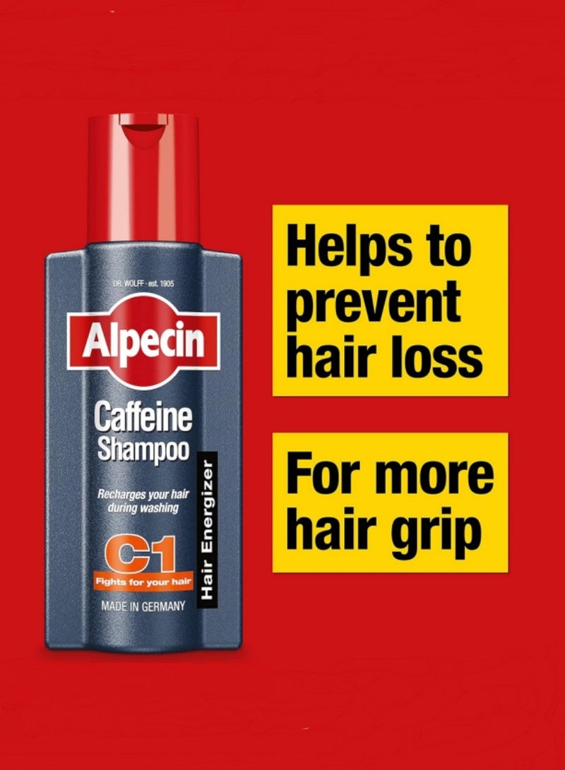 Alpecin C1 Against Hair Loss Caffeine Natural Shampoo Red/Grey 250ml - Image 2
