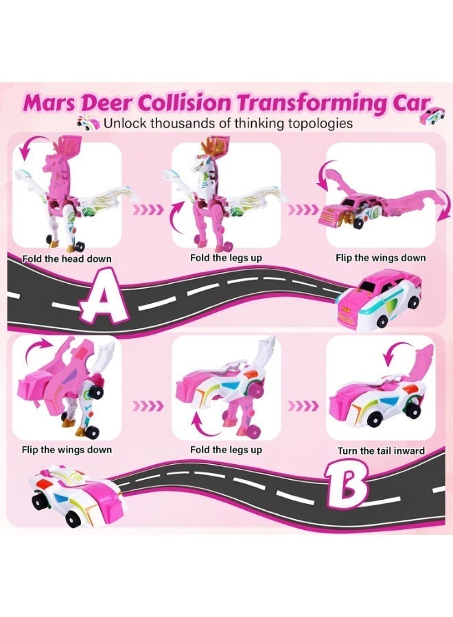 2-in-1 Magnetic Mars Deer Car: Collision-Activated Transformation, Articulated Joints, Shockproof & Durable – Perfect Holiday/Birthday Gift for Boys & Girls - Image 3