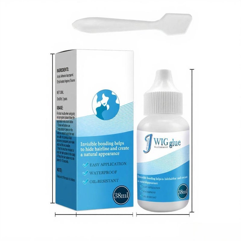 38ml Wig Glue Only Scalp Invisible Bonding Easy Application Waterproof Oil-resistant Hide Hairline Natural Appearance - Image 4