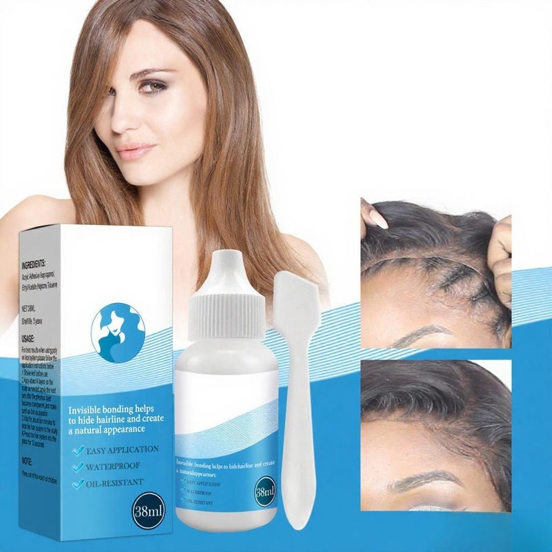 38ml Wig Glue Only Scalp Invisible Bonding Easy Application Waterproof Oil-resistant Hide Hairline Natural Appearance - Image 5
