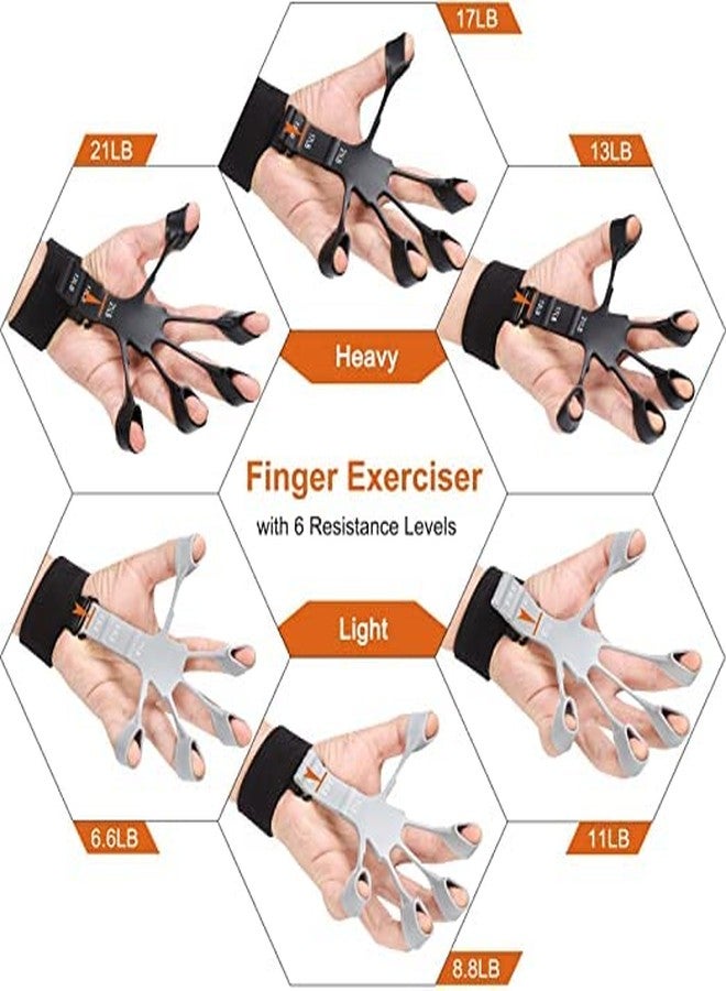 swabs® Finger Strengthener,Hand Grip Strengthener,6 Resistant Level Finger Exerciser, Adjustable Hand Strengthener for Patients Strength Training for Hand Therapy, Rock Climbing - Image 3