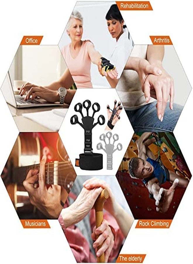 swabs® Finger Strengthener,Hand Grip Strengthener,6 Resistant Level Finger Exerciser, Adjustable Hand Strengthener for Patients Strength Training for Hand Therapy, Rock Climbing - Image 5