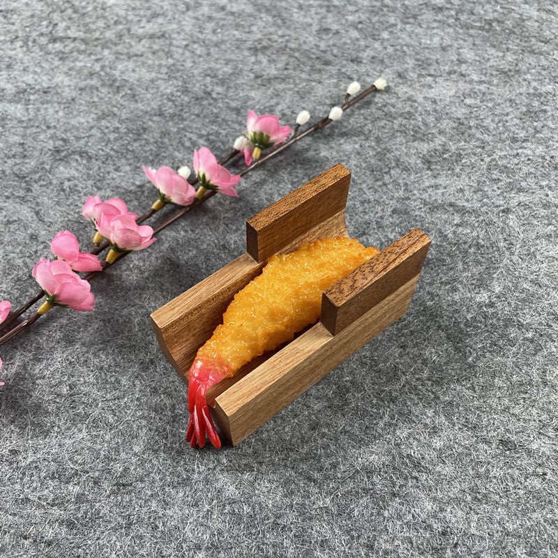 Japanese-Style Hand-Held Sea Urchin Rack U-Shaped Sushi Rack Wooden Dish Western Dining Table Taco Taker Cake Roll Plate Creative Tableware - Image 4