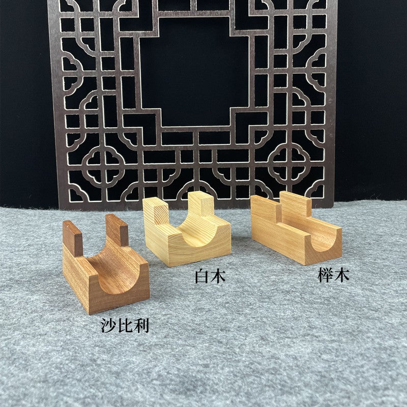 Japanese-Style Hand-Held Sea Urchin Rack U-Shaped Sushi Rack Wooden Dish Western Dining Table Taco Taker Cake Roll Plate Creative Tableware - Image 5