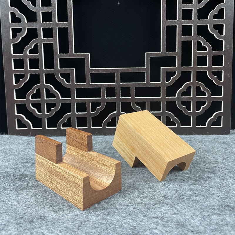 Japanese-Style Hand-Held Sea Urchin Rack U-Shaped Sushi Rack Wooden Dish Western Dining Table Taco Taker Cake Roll Plate Creative Tableware - Image 3