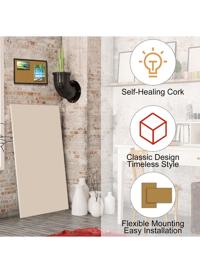 OWLKELA Cork Bulletin Board 17.7"X 13.3", Notice Pin, Ideal for Office & Home Decor, School Message or Vision - Image 4